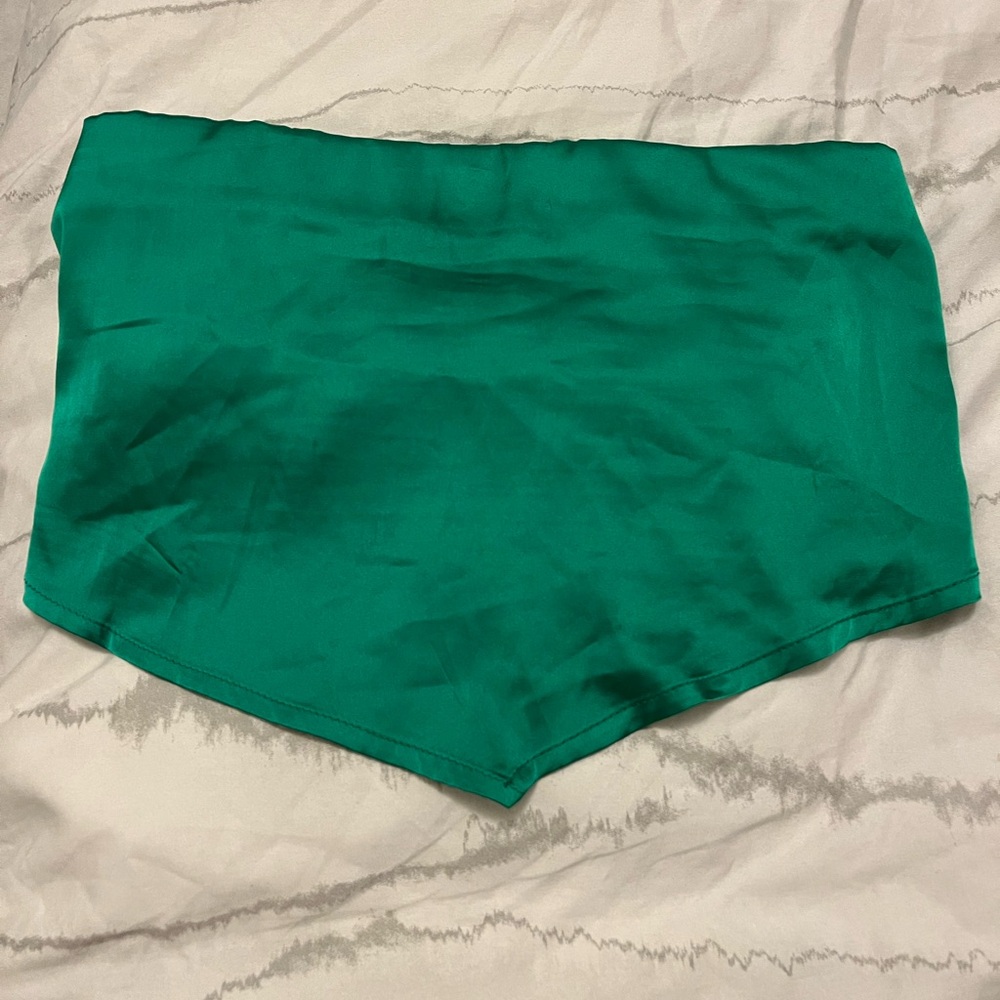 Better Be Teal Satin top